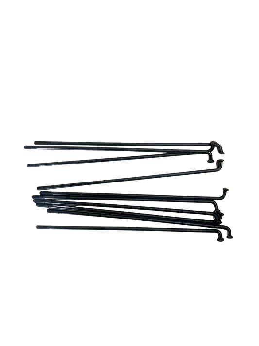 black metal spoke and spoke nipple set for bicycle wheel maintenance