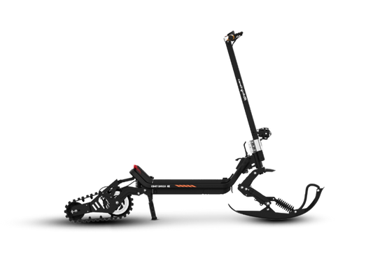 G63 Convertible Electric Scooter with ski kit conversion in profile view