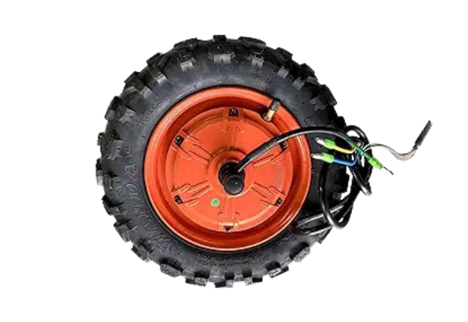 1200W wheel motor for G63 dual motor electric scooter, black alloy steel, 11-inch pneumatic wheel.