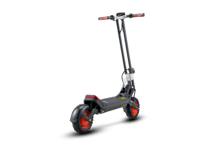 G63 Dual Motor Electric Scooter with A3 carbon steel frame, 11" off-road tires, and LCD display.