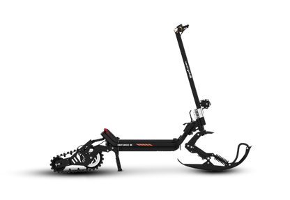 G63 Convertible Electric Scooter with ski kit conversion in profile view