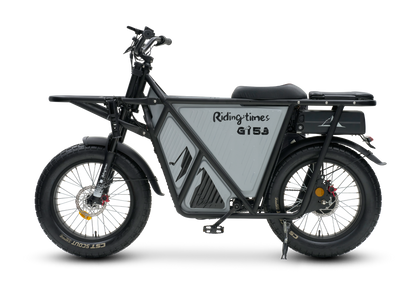 GT53 Cargo eBike with carbon steel frame, high torque motor, and fat tires.