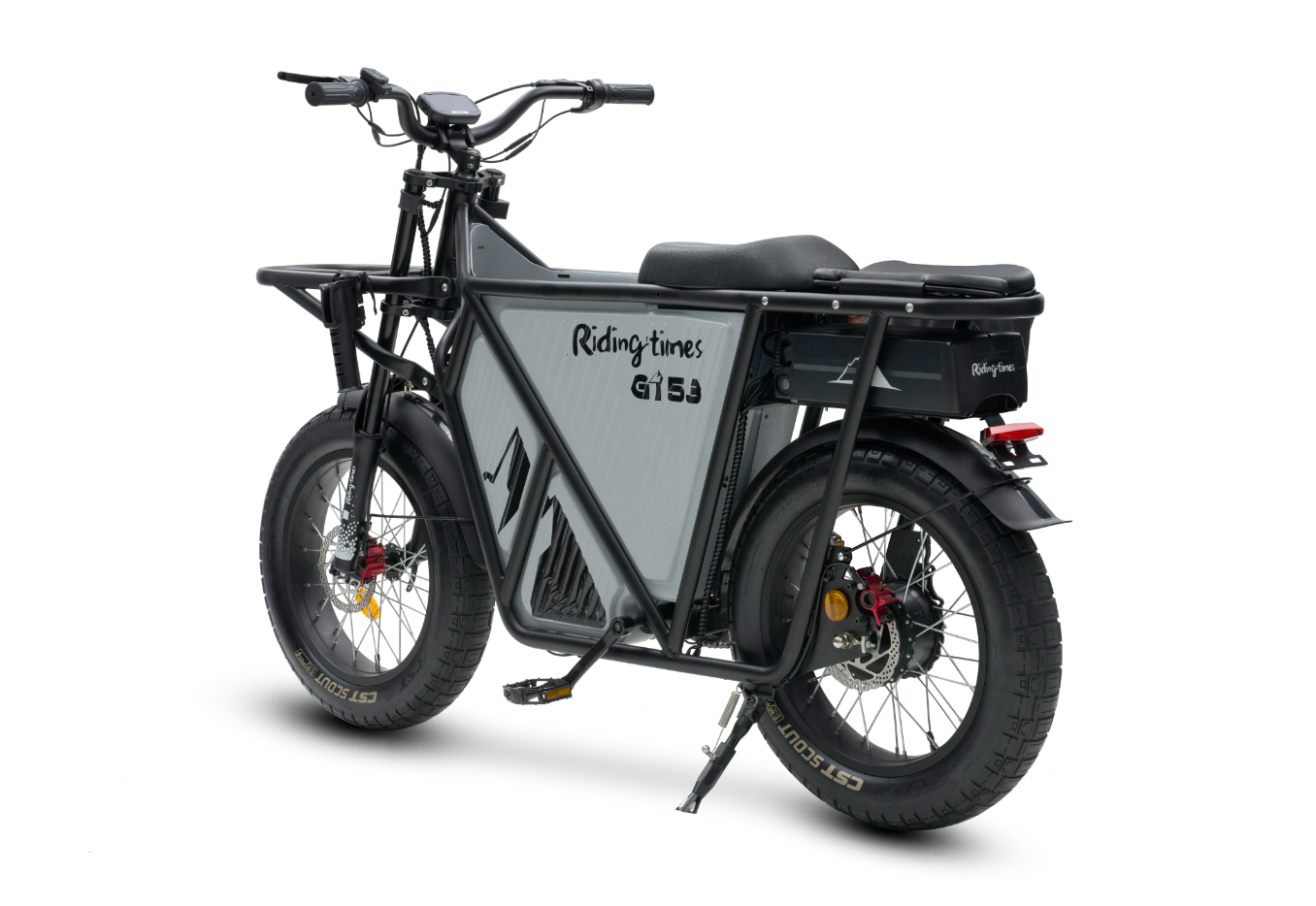 GT53 Cargo eBike with carbon steel frame and fat tires.