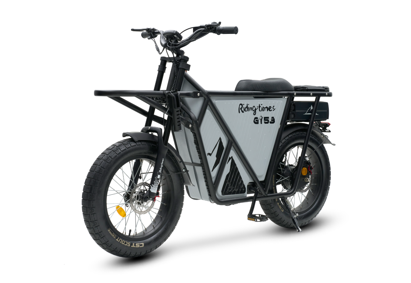 GT53 Cargo eBike with carbon steel frame and puncture-resistant tires.